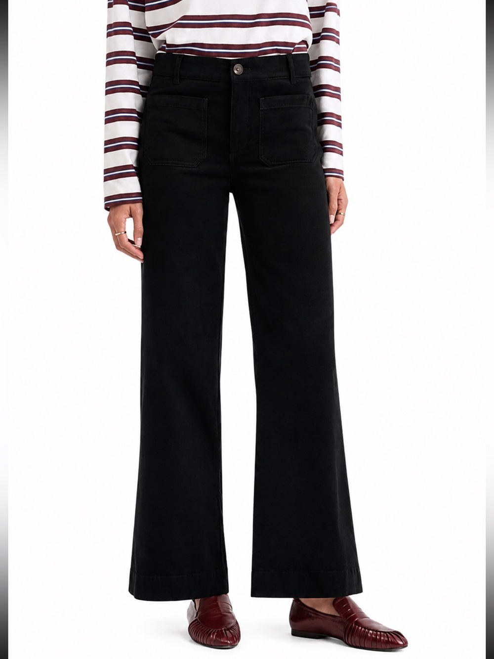 Loft The Palmer Wide Leg Pants Size 18 Corduroy High Rise Retro Preppy Classic